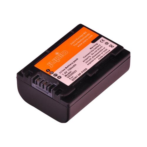 Jupio - Batterie de caméscope Li-Ion 750 mAh - pour Sony Cyber-shot DSC-HX200; Handycam DCR-SR72, SR75, SR77, SR80, SR82, SX30, SX31, SX50