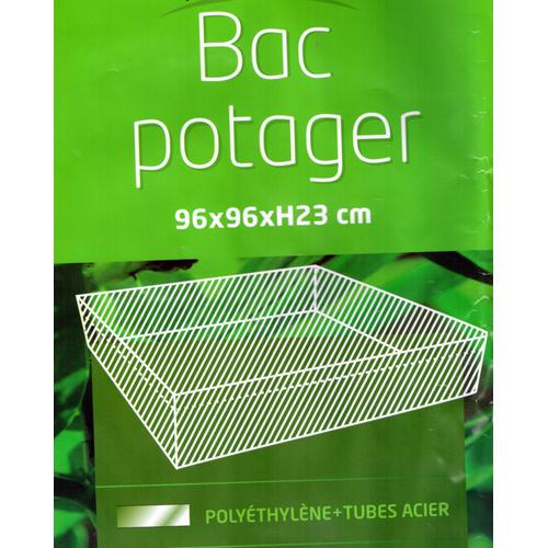 Carré De  Potager En Polyethylene + Tubes Acier