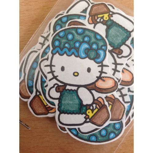 Lot De 50 Punchs Hello Kitty Dans La Salle De Bain