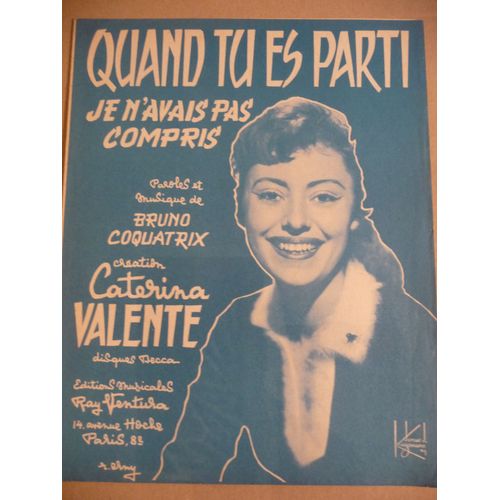 Quand Tu Es Parti Caterina Valente