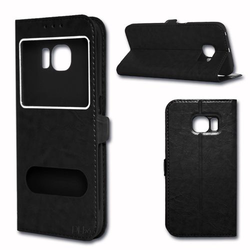  Etui Housse Coque Folio Noir Pour Logicom L-Ement 350 By Ph26®