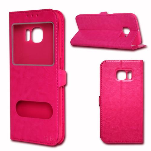  Etui Housse Coque Folio Rose Pour Logicom L-Ement 350 By Ph26®