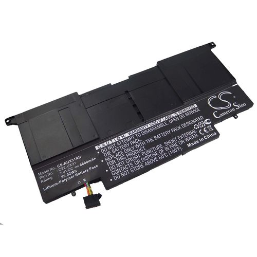 vhbw Li-Polymer Batterie 6800mAh (7.4V) pour ordinateur notebook Asus ZenBook UX31, UX31A, UX31A-R4004H, UX31E, UX31E-DH72, UX31KI3517A comme C22-UX31