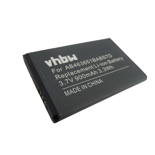 Vhbw Li-Ion Batterie 900mah (3.7v) Pour Téléphone Smartphone Samsung M7500 Armani, M7500 Emporio Armani, M7600, M7600 Beat Dj, Player Light
