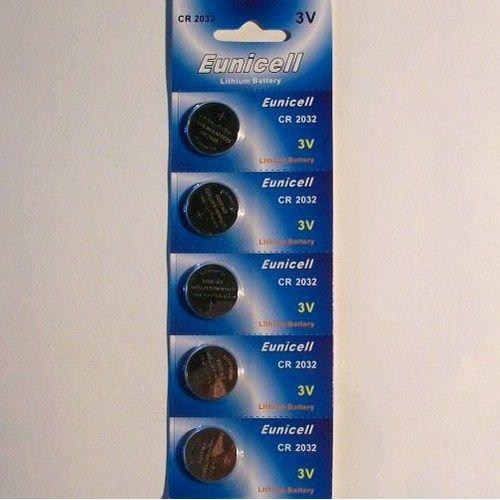 EUNICELL 5 Piles Boutons CR2032 Lithium - 3V