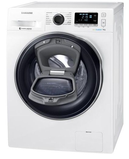 Samsung WW80K6414QW - Machine  laver - indpendant - largeur : 60 cm - profondeur : 55 cm - hauteur : 85 cm - chargement frontal - 63 litres - 8 kg - 1400 tours/min - blanc_image_1|Rakuten