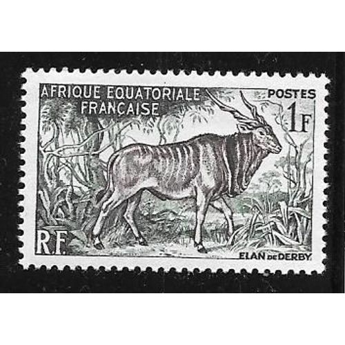 Afrique Equatoriale Française,Année 1957,N°238,1f,Neuf.Eland De Derby.
