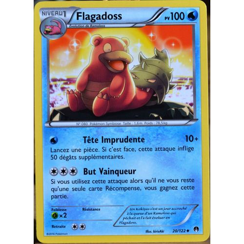 Carte Pokémon 20/122 Flagadoss 100 Pv Xy - Rupture Turbo Neuf Fr