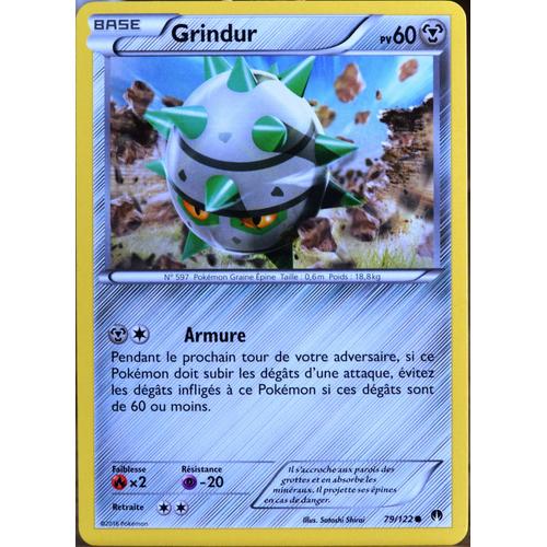 Carte Pokémon 79/122 Grindur 60 Pv Xy09 - Rupture Turbo Neuf Fr