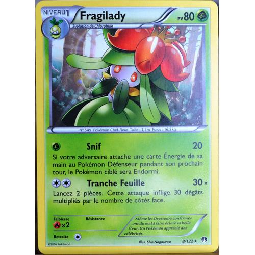 Carte Pokémon 8/122 Fragilady 80 Pv Xy09 - Rupture Turbo Neuf Fr