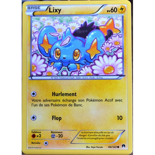 Carte Pokémon 44/122 Lixy 60 Pv Xy09 - Rupture Turbo Neuf Fr