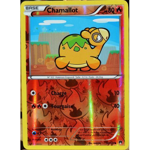 Carte Pokémon 12/122 Chamallot 80 Pv - Reverse Xy09 - Rupture Turbo Neuf Fr