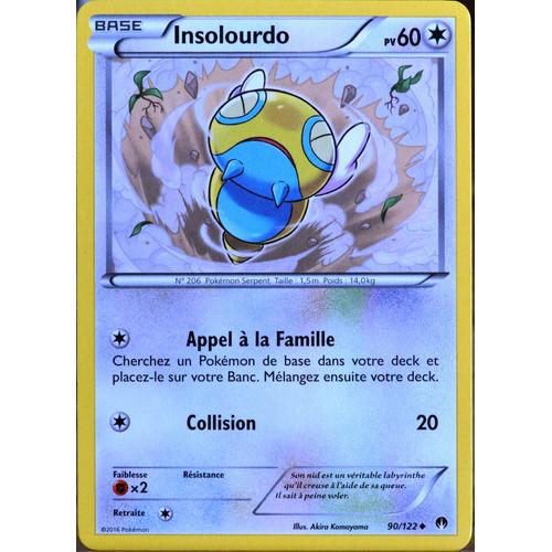 Carte Pokémon 90/122 Insolourdo 60 Pv Xy09 - Rupture Turbo Neuf Fr