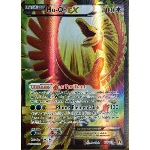 Carte Pokémon 121/122 Ho-Oh Ex 180 Pv - Ultra Rare - Full Art Xy - Rupture Turbo Neuf Fr