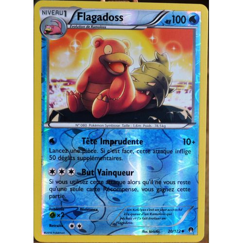 Carte Pokémon 20/122 Flagadoss 100 Pv - Reverse Xy - Rupture Turbo Neuf Fr