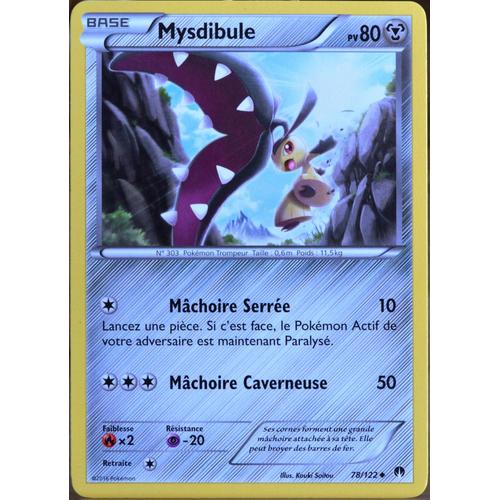 Carte Pokémon 78/122 Mysdibule 80 Pv Xy09 - Rupture Turbo Neuf Fr