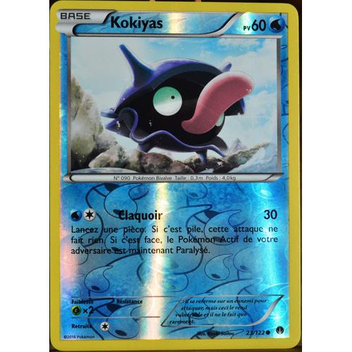 Carte Pokémon 23/122 Kokiyas 60 Pv - Reverse Xy09 - Rupture Turbo Neuf Fr