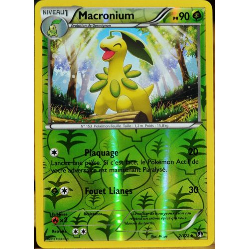 Carte Pokémon 2/122 Macronium 90 Pv - Reverse Xy - Rupture Turbo Neuf Fr