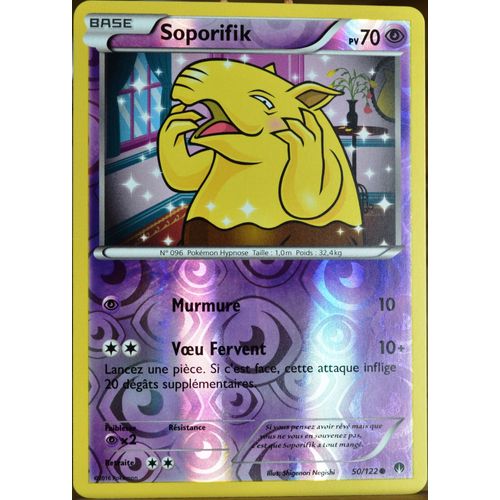 Carte Pokémon 50/122 Soporifik 70 Pv - Reverse Xy09 - Rupture Turbo Neuf Fr