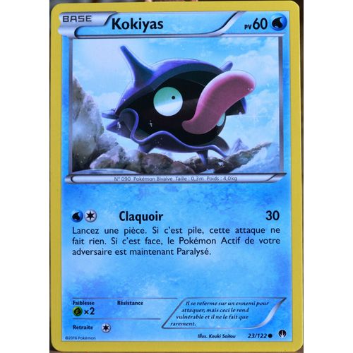 Carte Pokémon 23/122 Kokiyas 60 Pv Xy09 - Rupture Turbo Neuf Fr