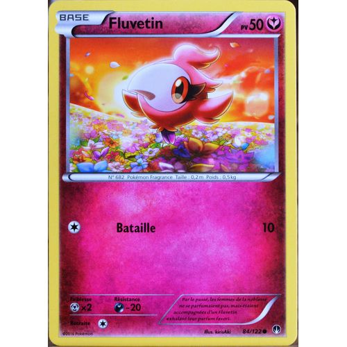 Carte Pokémon 84/122 Fluvetin 50 Pv Xy09 - Rupture Turbo Neuf Fr