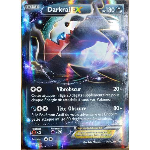 Carte Pokémon 74/122 Darkrai Ex 180 Pv Xy - Rupture Turbo Neuf Fr