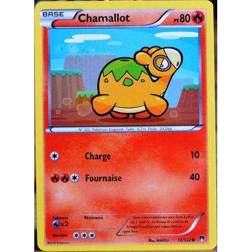 Carte Pokémon 12/122 Chamallot 80 Pv Xy09 - Rupture Turbo Neuf Fr