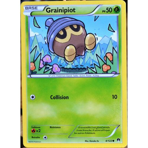 Carte Pokémon 4/122 Grainipiot 50 Pv Xy09 - Rupture Turbo Neuf Fr