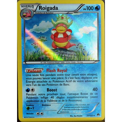 Carte Pokémon 21/122 Roigada 100 Pv Xy - Rupture Turbo Neuf Fr