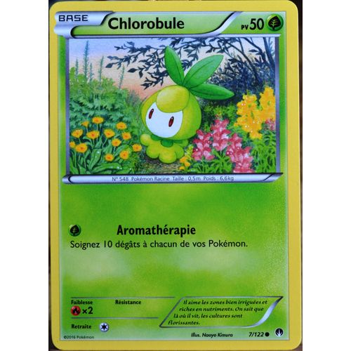 Carte Pokémon 7/122 Chlorobule 50 Pv Xy09 - Rupture Turbo Neuf Fr