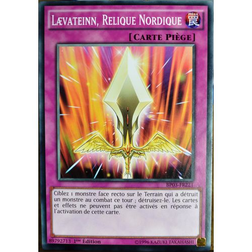 Carte Yu-Gi-Oh Bp03-Fr221 Laevateinn, Relique Nordique Neuf Fr