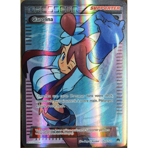 Carte Pokémon 122/122 Carolina Ultra Rare - Full Art Xy09 - Rupture Turbo Neuf Fr