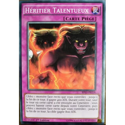 Carte Yu-Gi-Oh Bp03-Fr214 Héritier Talentueux Neuf Fr