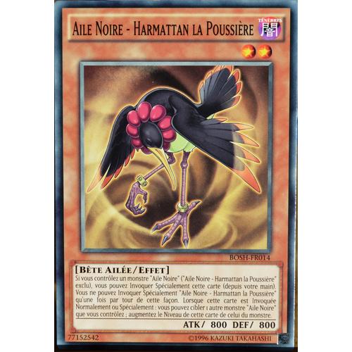 Carte Yu-Gi-Oh Bosh-Fr014 Aile Noire - Harmattan La Poussière (Blackwing - Harmattan The Dust) - Commune Neuf Fr