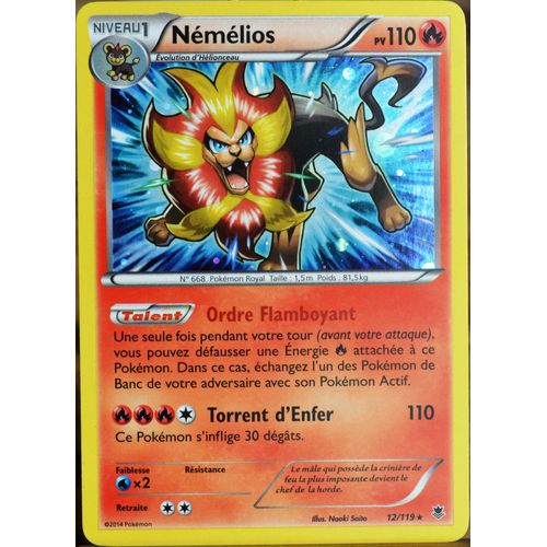 Carte Pokémon 12/119 Némélios Promo Neuf Fr
