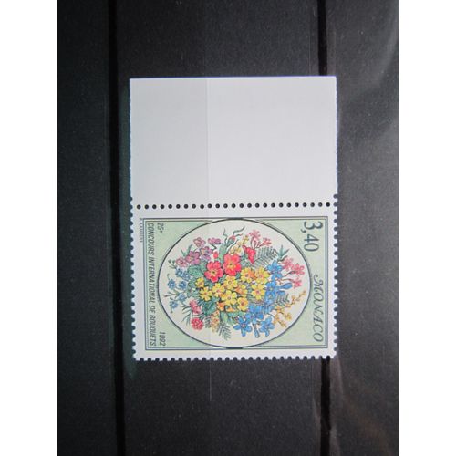 Monaco. Timbre N° 1815 (1992). 25eme Concours International De Bouquets.