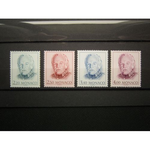  Monaco. Timbres N° 1789 A 1792 (1991). Serie Courante. Effigie De S.A.S. Rainier I.I.I