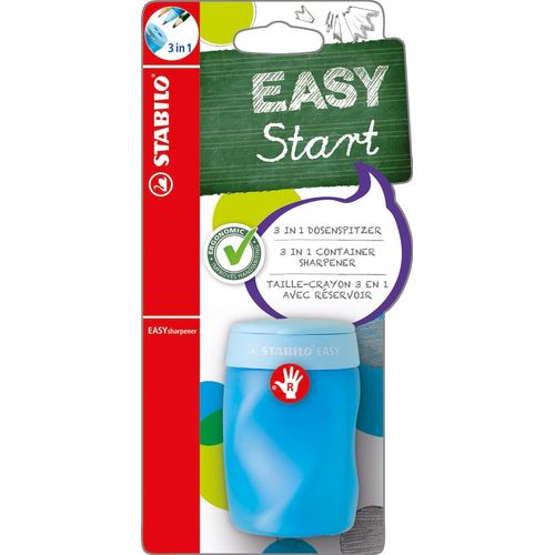 Stabilo Taille Crayons 3 Taille De Mines Easysharpener Spécial Droitier Bleu