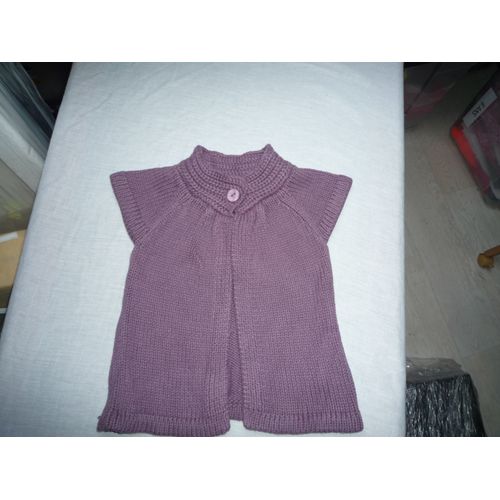 Gilet Violet, 12 Mois