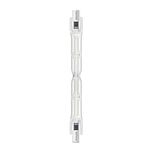 Philips Halo Linear Halogogs Lamps R7s - 140w 3000k 240v - Lampe À Main - Insert Des Lumières Halogènes - 118 Mm - Blanc Chaud