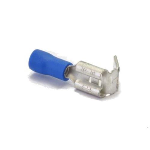 Faston Mâle / Femelle 6,4 Mm - Bleu - Chaussure De Câble - Par 5 Pièces (S)