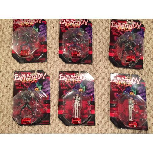 Kaiyodo Neon Genesis Evangelion Micro Action Les 6 Figurines