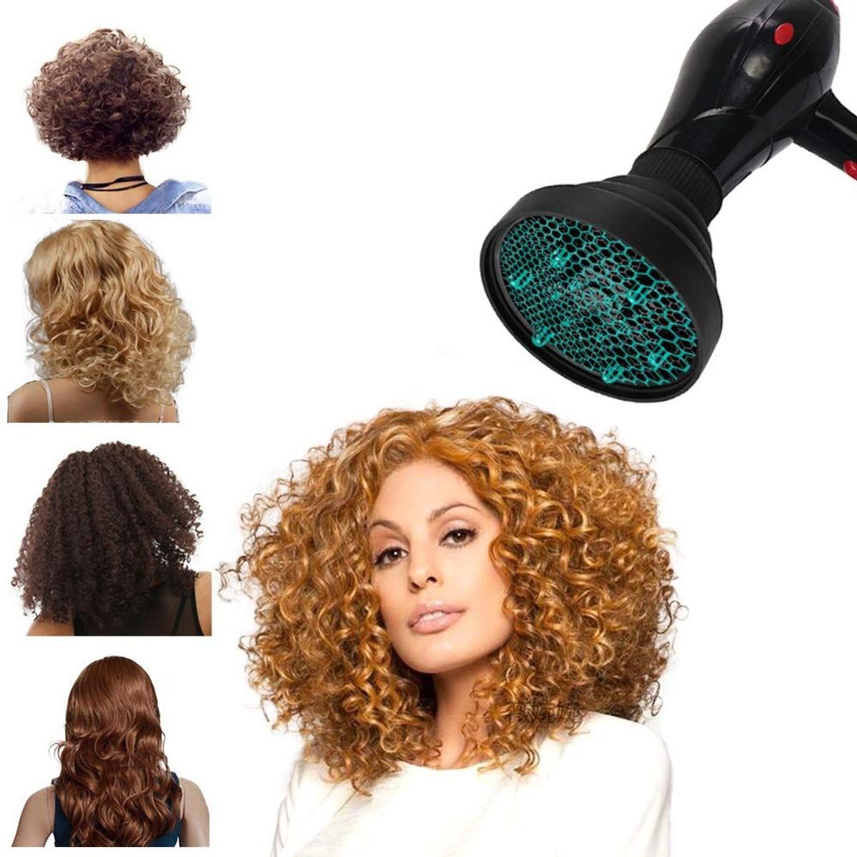 Diffuseur Sche-Cheveux Pliable Universel - Noir Goodnice - 3