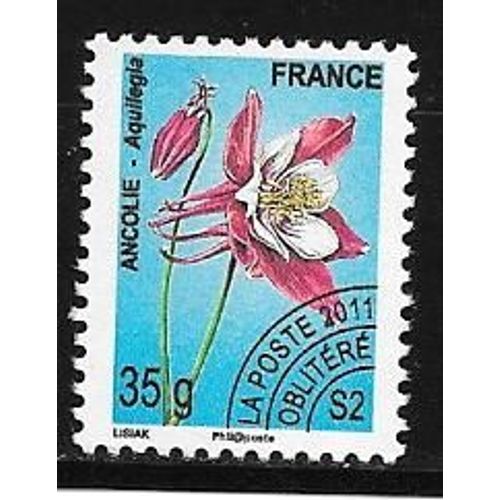 Timbre Préoblitéré De 2011,N°260.Ancolie (Aquilegia).