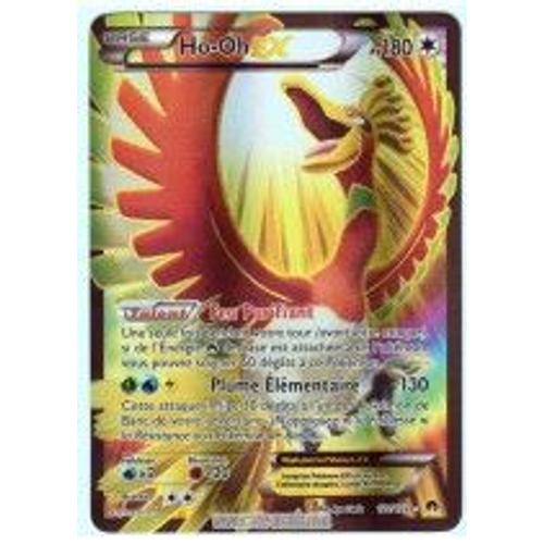 Ho-Oh Ex Full Art Xy9 Rupture Turbo Fr 121/122 Sous Doubles Card Sleeves+Toploader