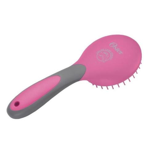 Brosse Fine Pour Criniere Et Queue Pour Chevaux - Rose Et Gris