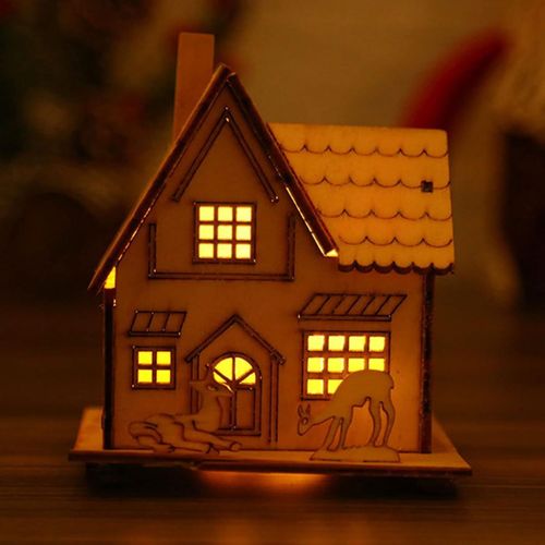 Village de Noël illuminé par LED Village Chalet Lumineux goodnice