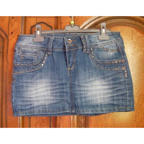 Jupe Courte En Jean - Taille 42