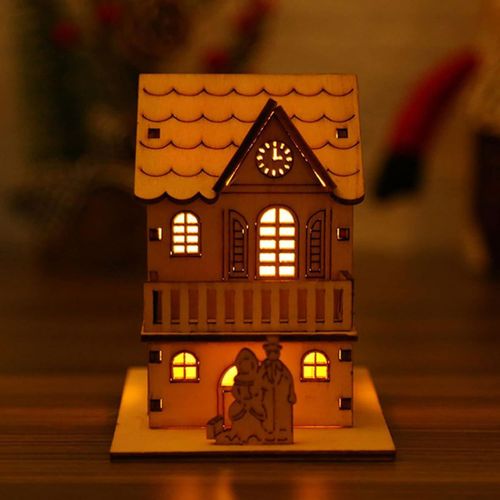 Village de Noël illuminé par LED Village Chalet Lumineux goodnice