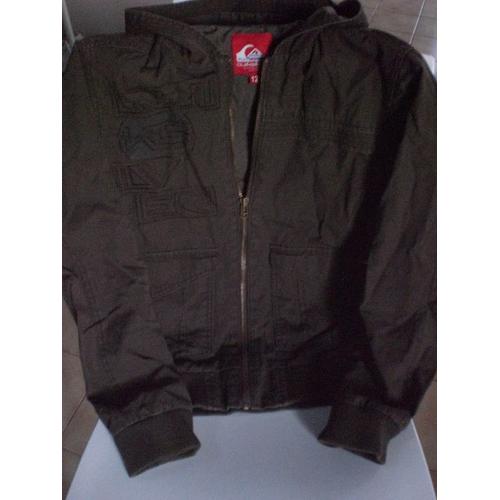 Blouson Avec Capuche Quiksilver 12 Ans Kaki